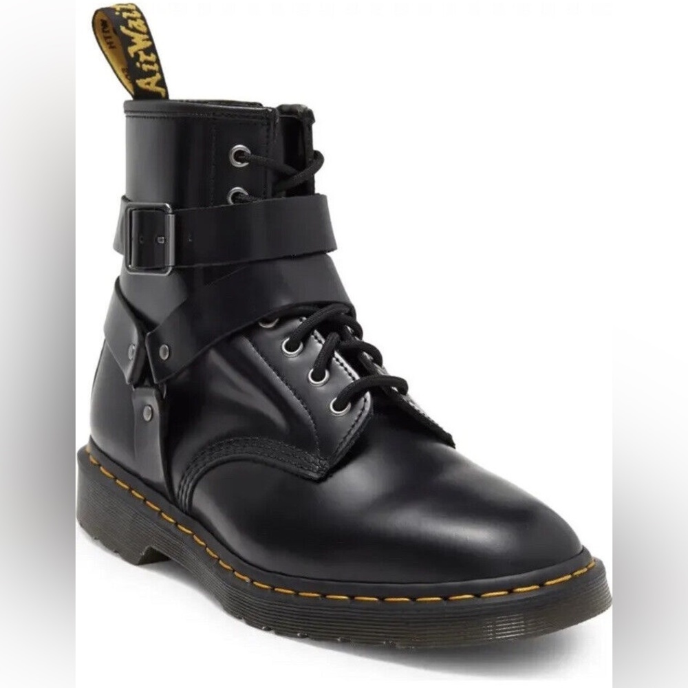 Dr. Martens Cristofor Leather Harness Lace Up Boots - Picture 3 of 8